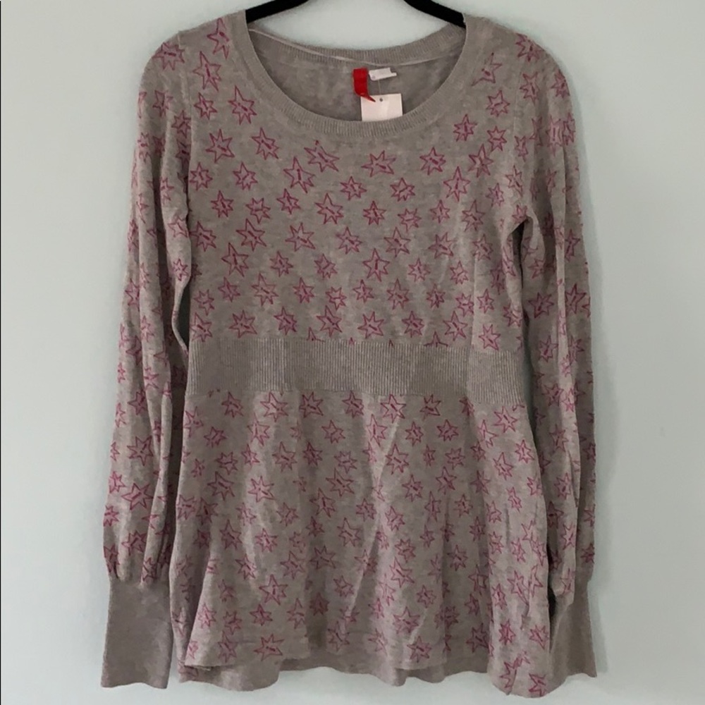 NWT H&M Exclamation Point Babydoll Sweater